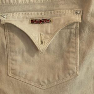 White Hudson capri pants